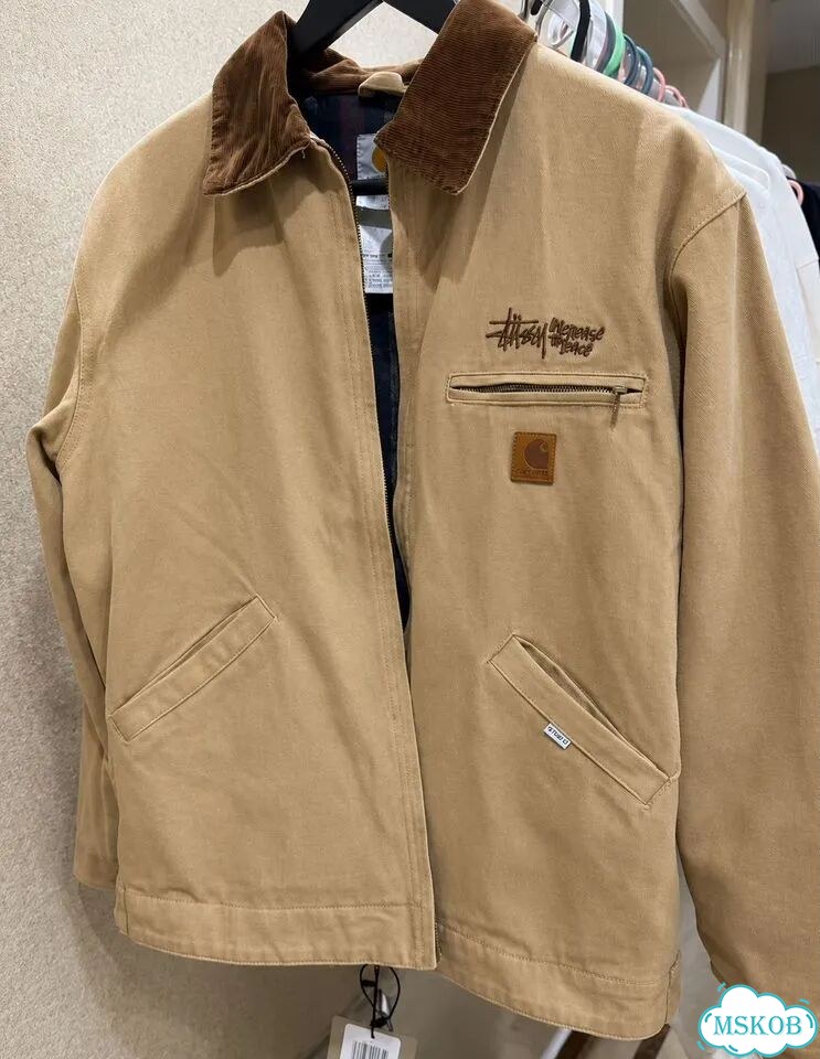 USA рабочая куртка Carhartt x Stussy Detroit фото 2