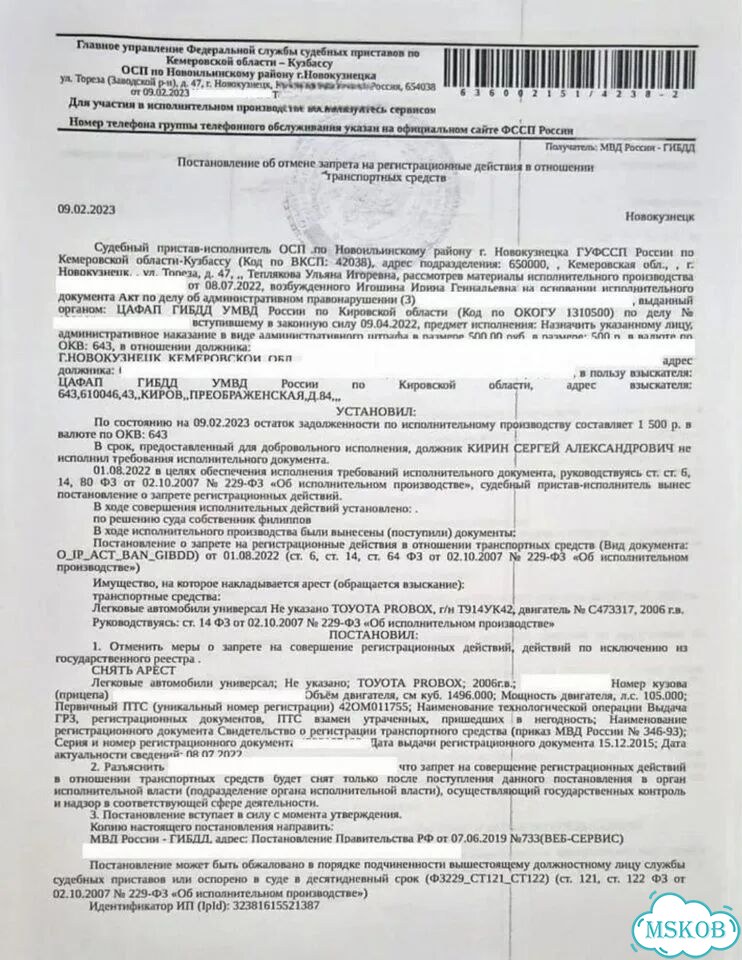 Снять арест/запрет фссп, залог. Банкротство фото 7