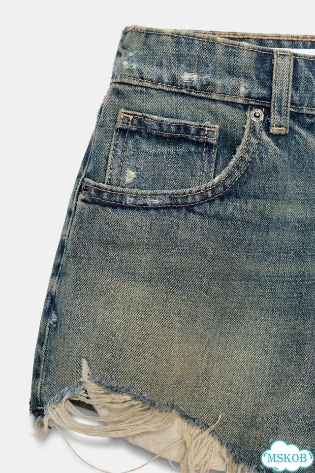 Джинсовые шорты Zara 38 в наличии фото 10