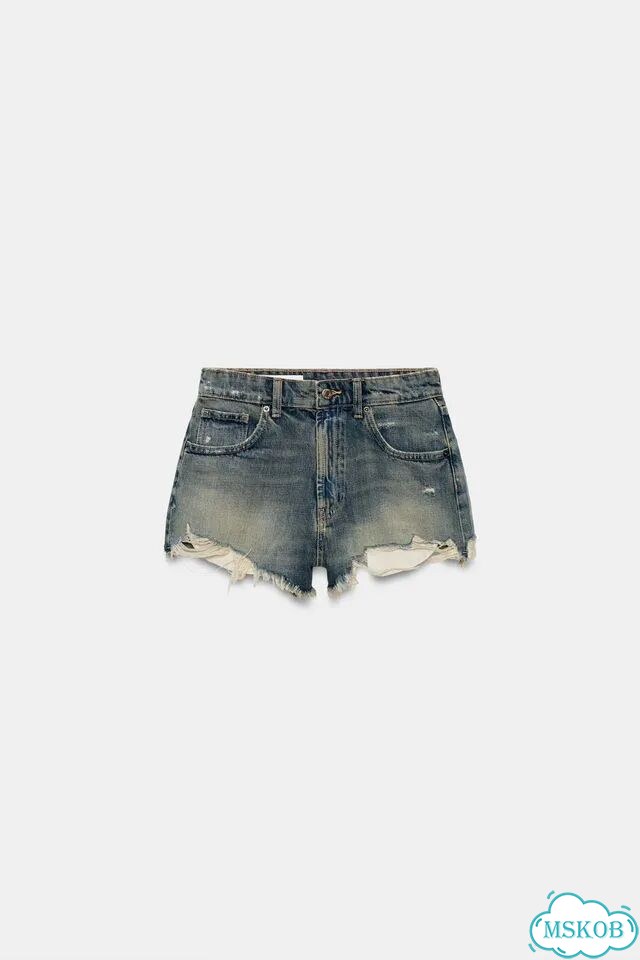Джинсовые шорты Zara 38 в наличии фото 8