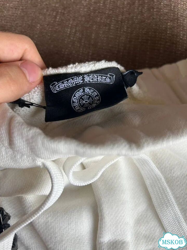 Шорты Chrome Hearts белые фото 6