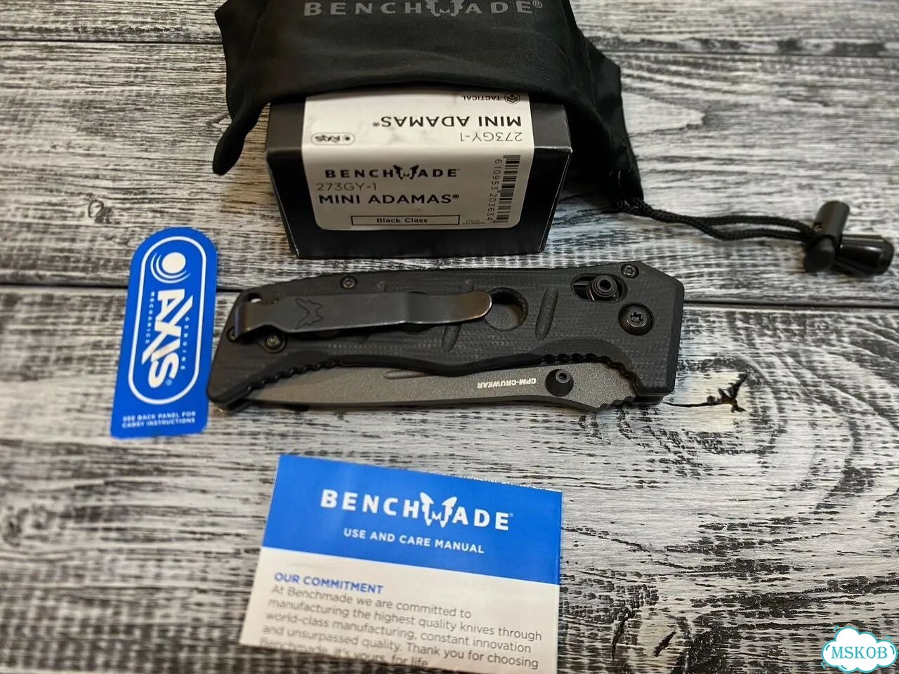 Нож складной Benchmade Mini Adamas 273GY-1 фото 10