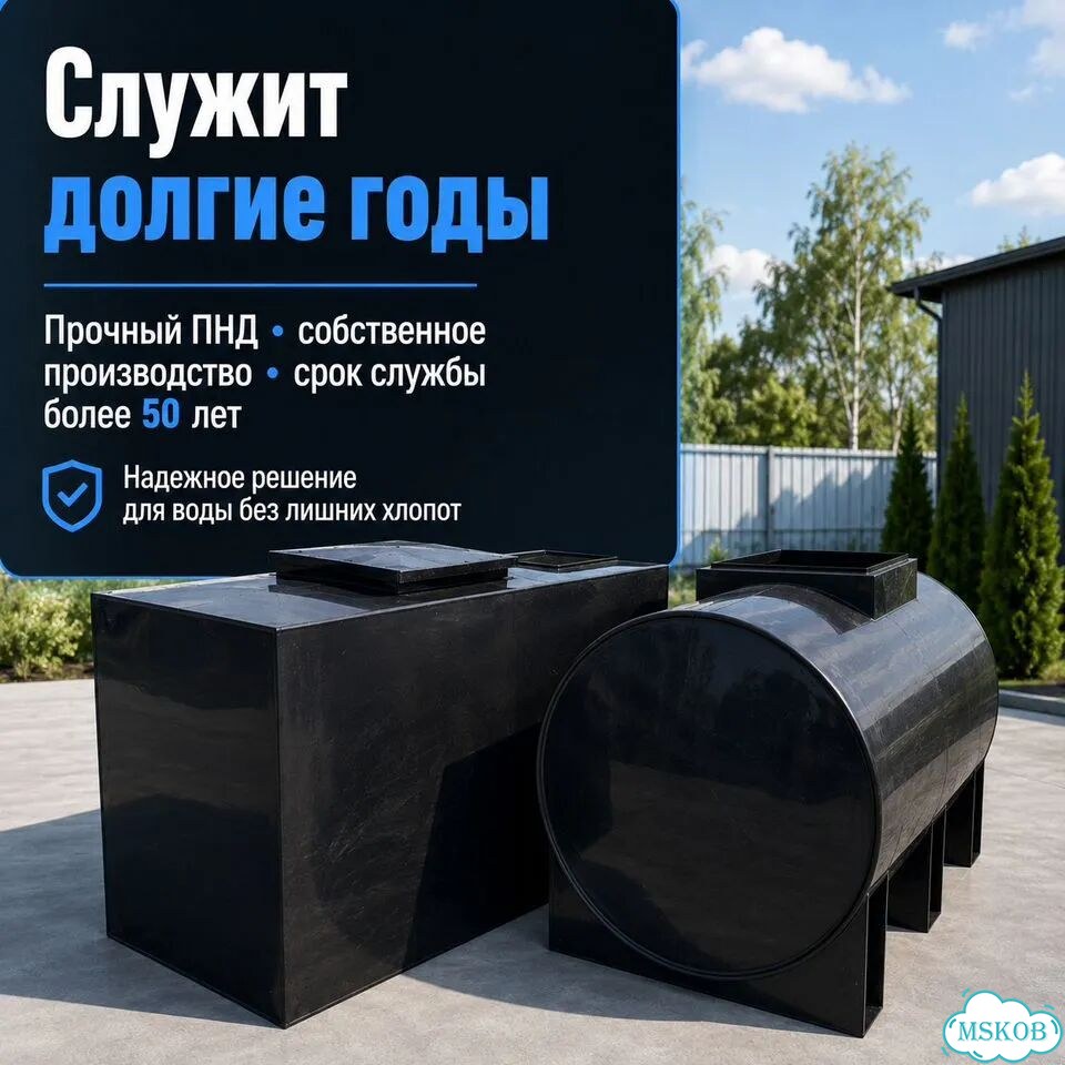 Овальный резервуар для воды 1000 л фото 8