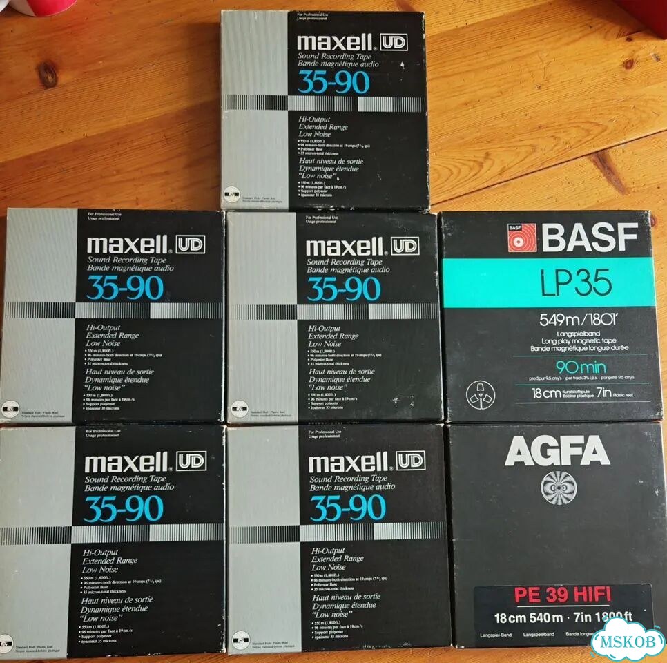 Бобины Maxell,Basf,Agfa 540m фото 1