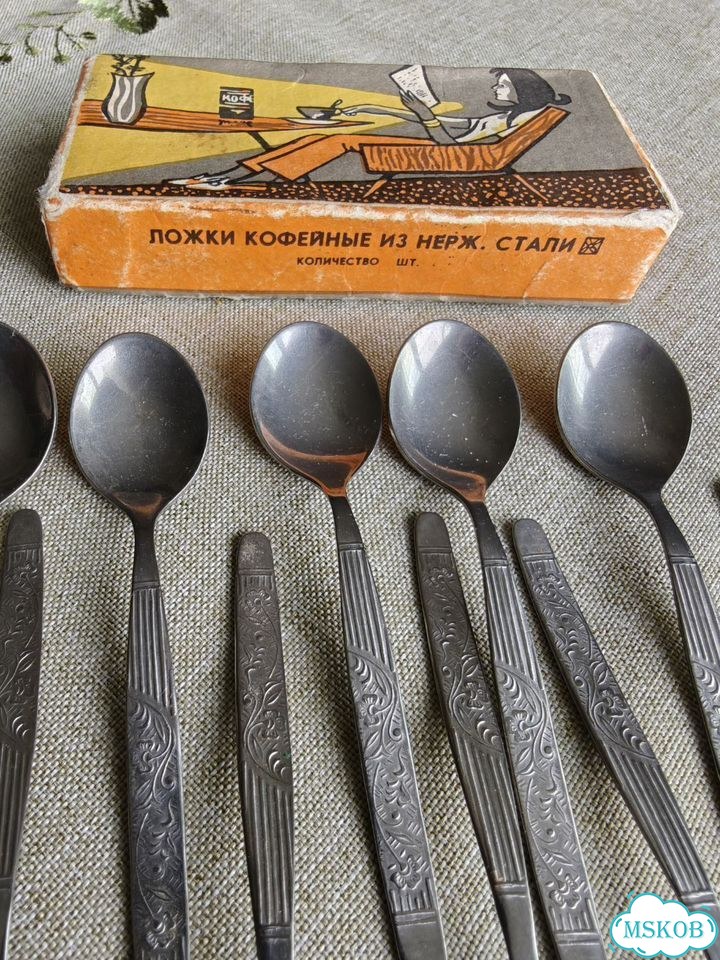 Кофейные ложки СССР фото 1