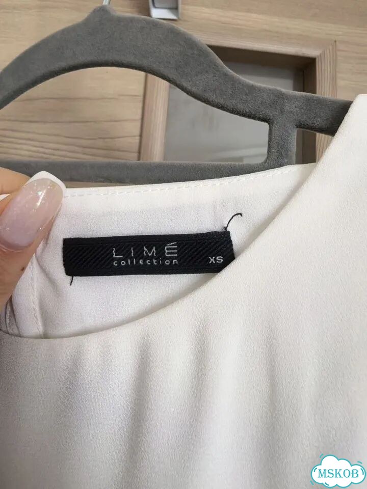 Блузка белая Lime XS фото 4