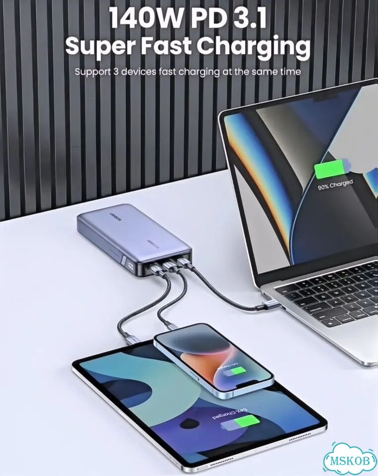 Повербанк Ugreen 25000 mAh Powerbank 145W PD 3.1 фото 6