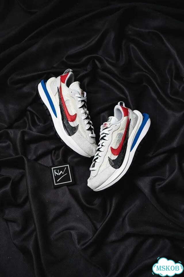 Sacai x nike VaporWaffle White / blue / red фото 7