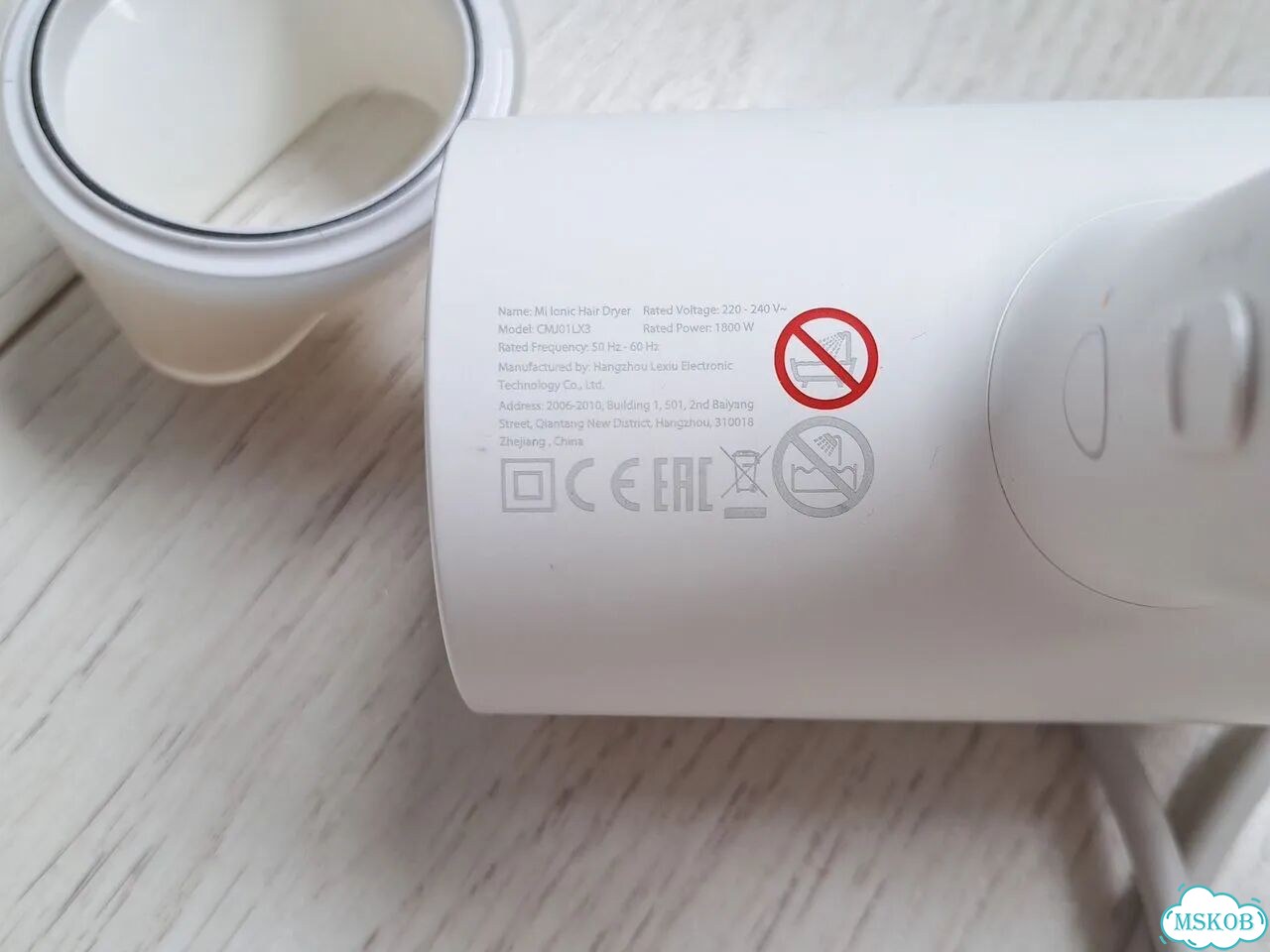 Фен Xiaomi Mi Ionic Hair Dryer модель CMJ01LX3 фото 5