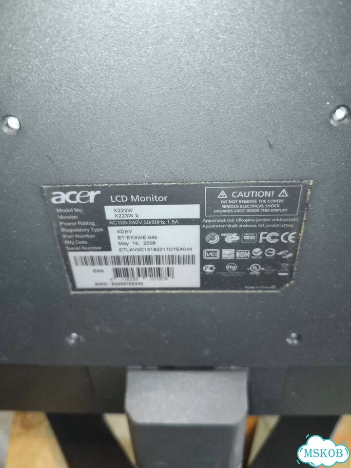 Acer X223W фото 4
