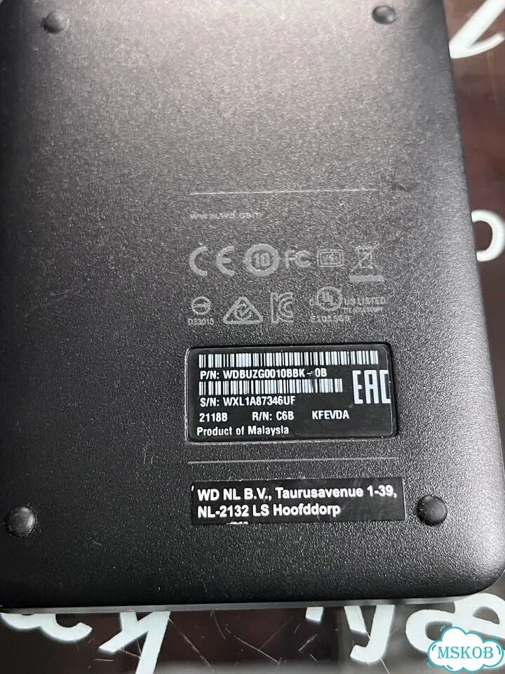 Внешниий жёсткий WD Elements 1 Tb Тб Slim (Тонкий) фото 2