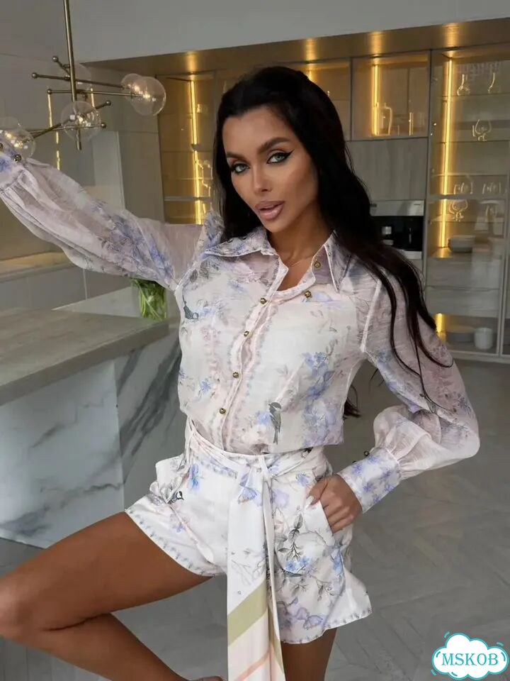 Роскошный костюм Zimmermann с шортами S. M фото 4