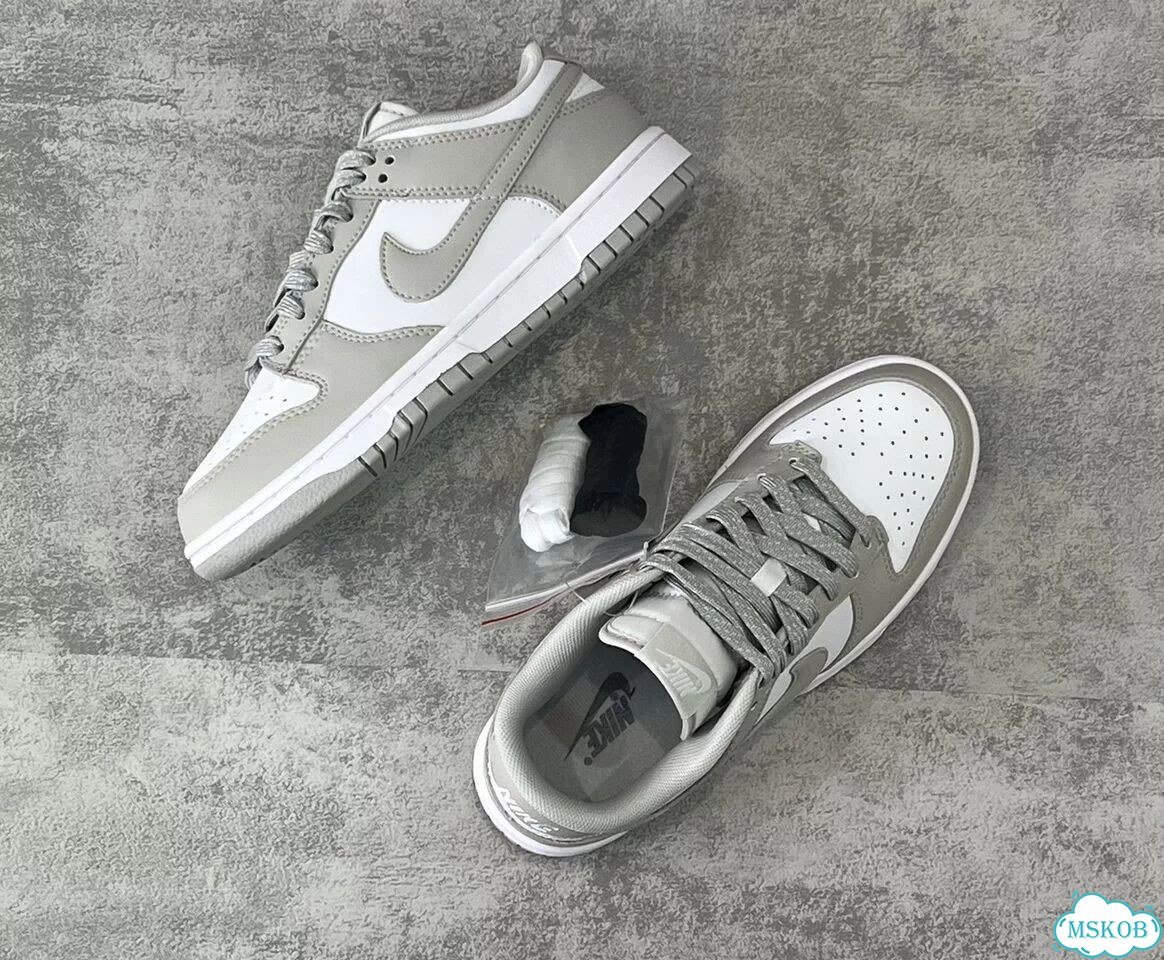 Nike Dunk Low grey fog фото 10