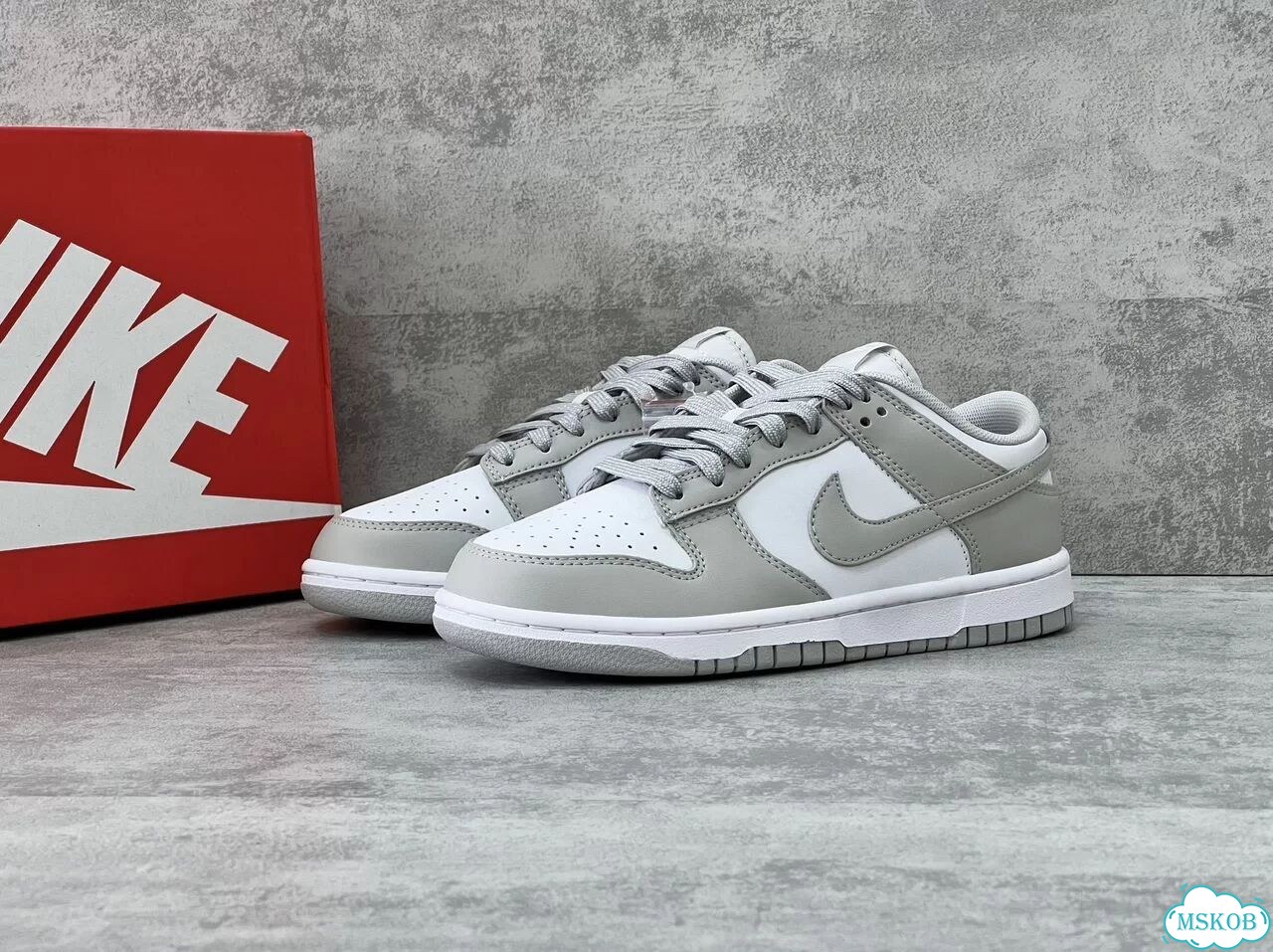 Nike Dunk Low grey fog фото 11