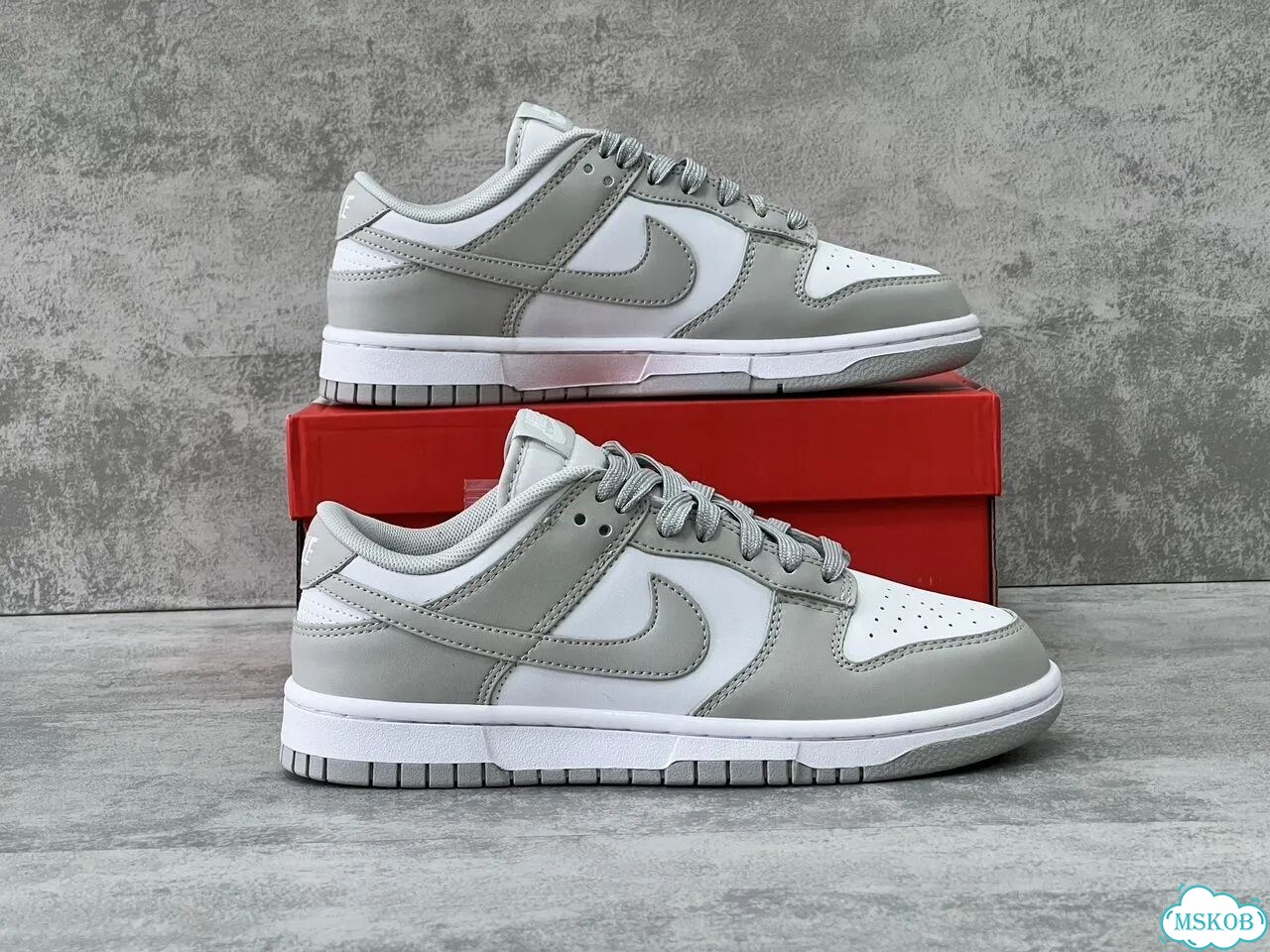 Nike Dunk Low grey fog фото 3