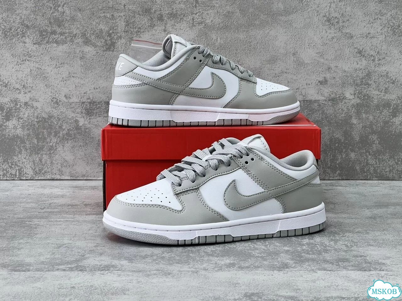 Nike Dunk Low grey fog фото 4