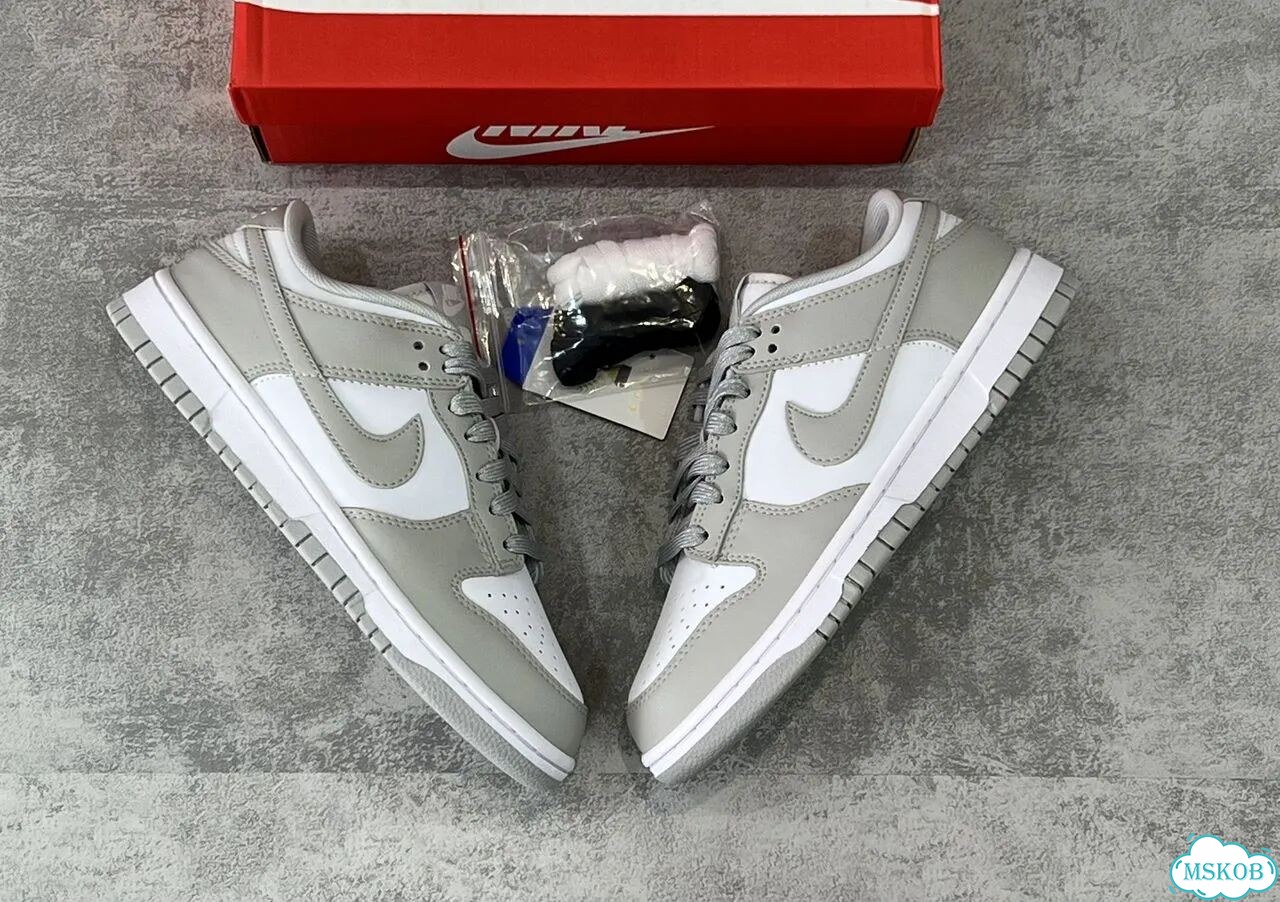 Nike Dunk Low grey fog фото 6