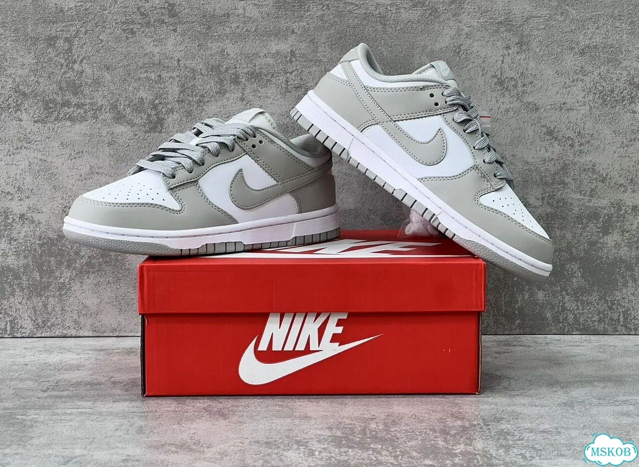 Nike Dunk Low grey fog фото 7