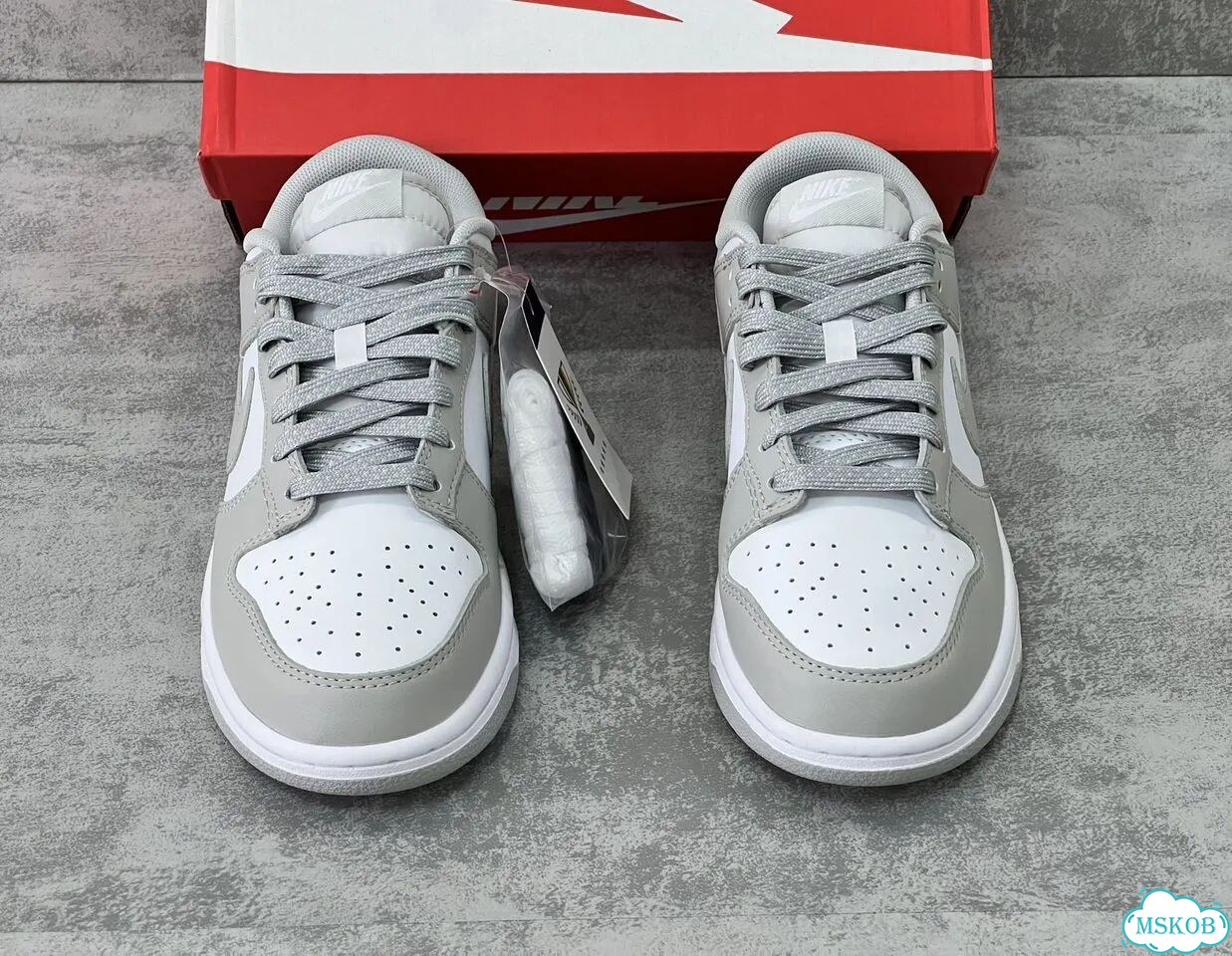 Nike Dunk Low grey fog фото 9