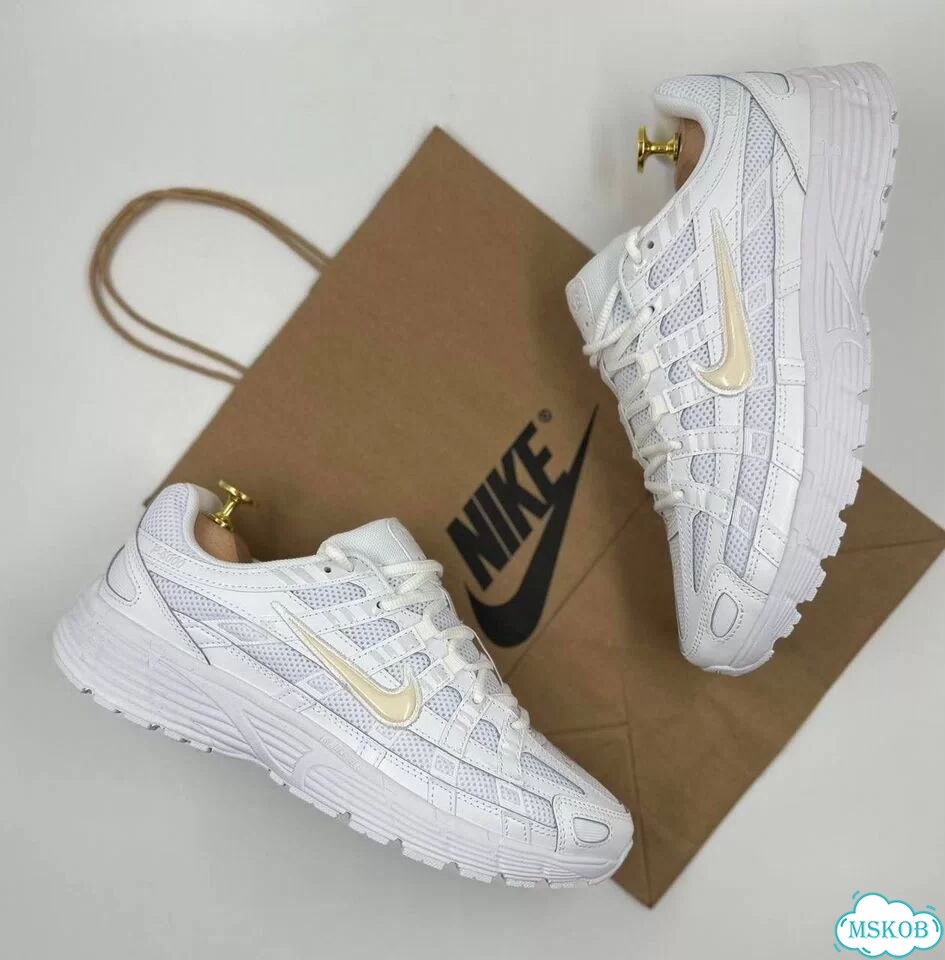 Кроссовки Nike p6000 white фото 2