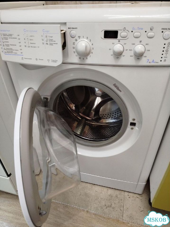 Стиральная машина indesit б/у 7кг фото 1