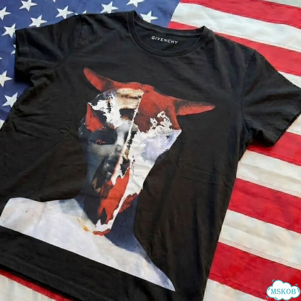 Футболка Givenchy Devil Horn angel tee фото 3