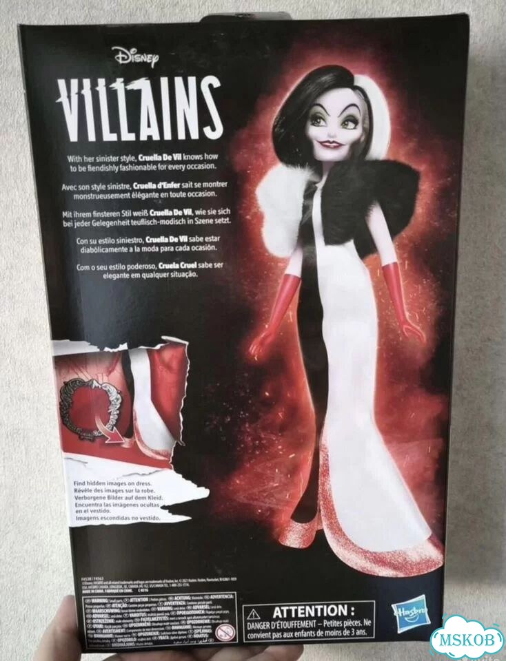 Disney Princess Hasbro Villains Круэлла F45635X2 фото 2