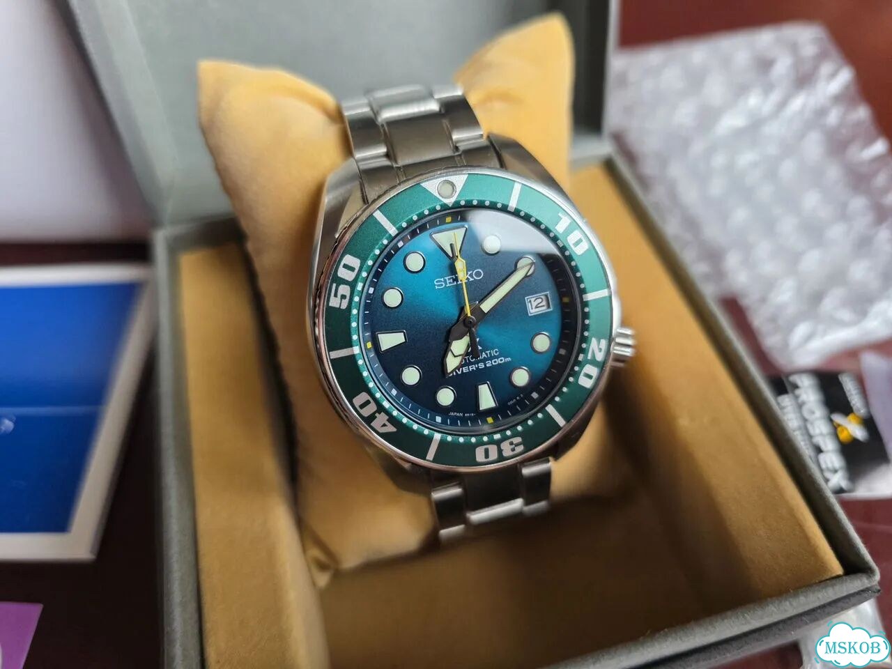 Часы Seiko szsc004 лимитка - Emerald Green Sumo фото 1
