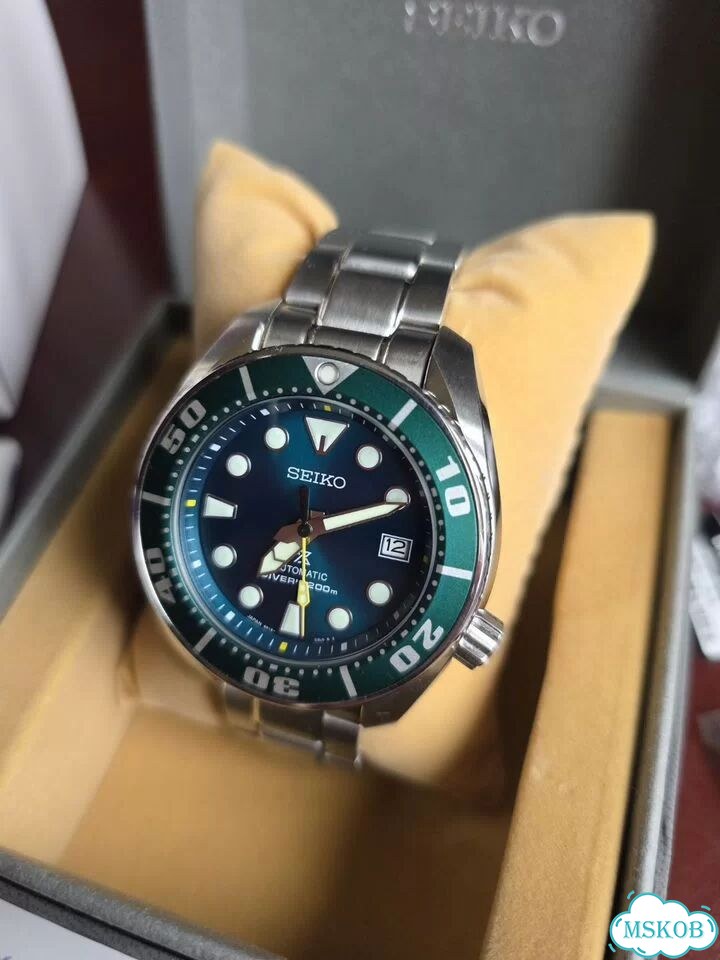 Часы Seiko szsc004 лимитка - Emerald Green Sumo фото 4