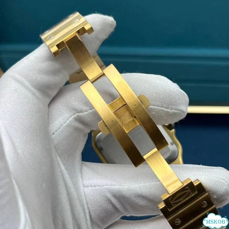 Часы мужские Cartier Santos Gold фото 3
