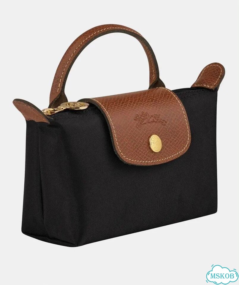 Мини сумка Longchamp Le Pliage noir оригинал фото 3