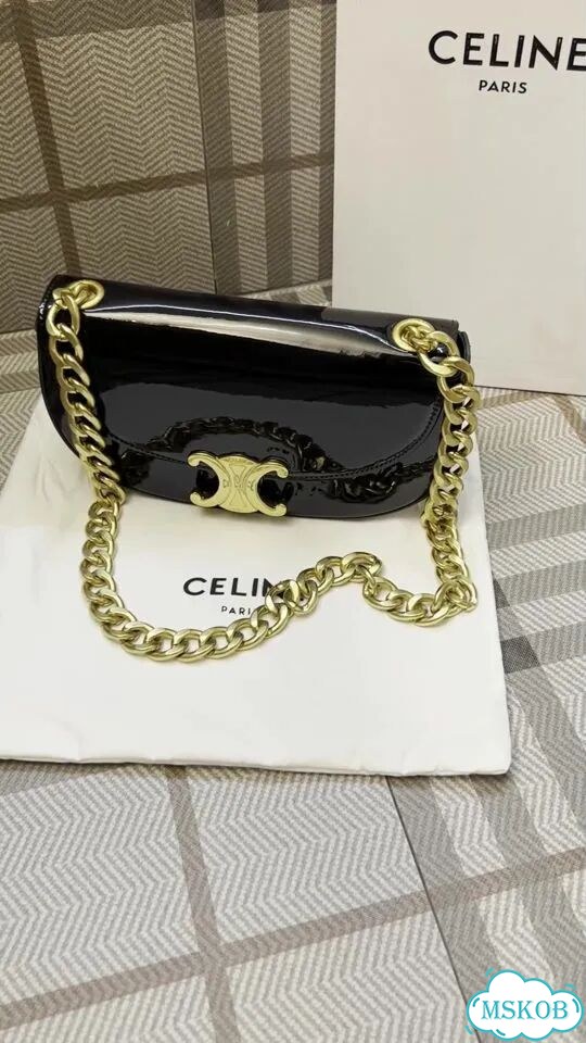 Сумка Celine Terence из лак кожи фото 1