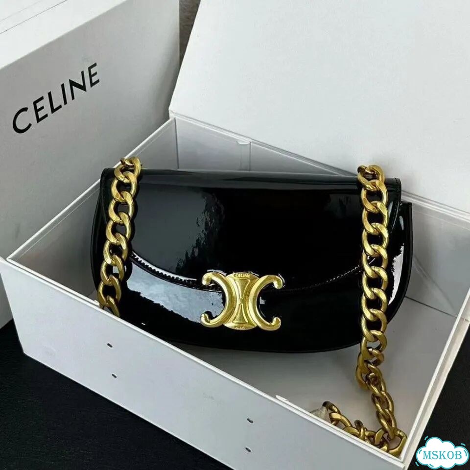 Сумка Celine Terence из лак кожи фото 11