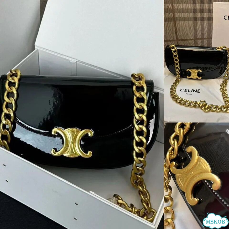Сумка Celine Terence из лак кожи фото 2