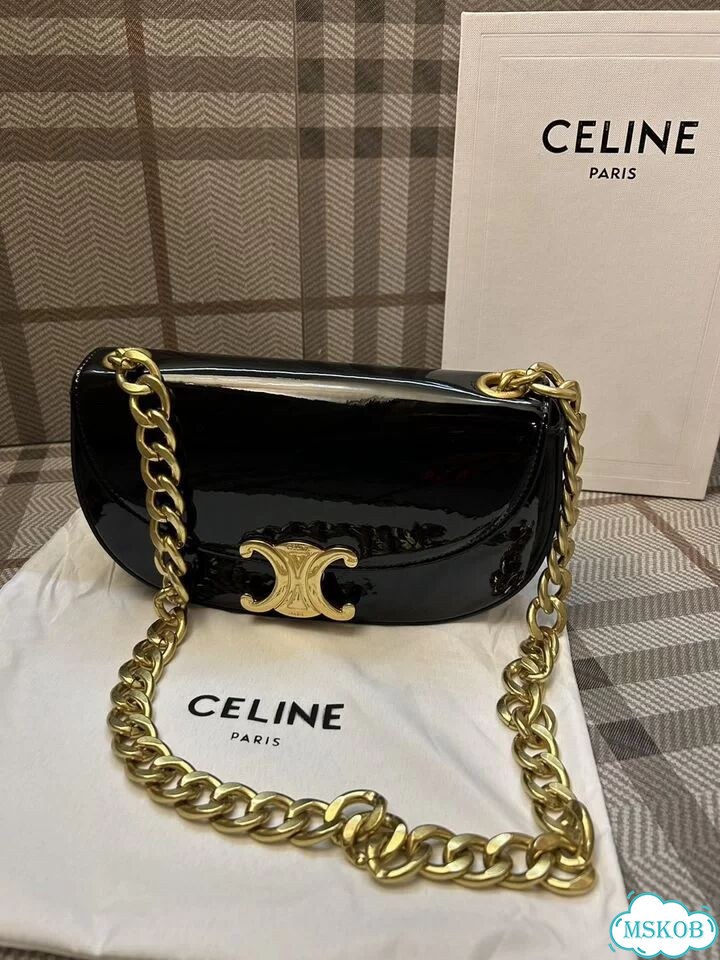 Сумка Celine Terence из лак кожи фото 3