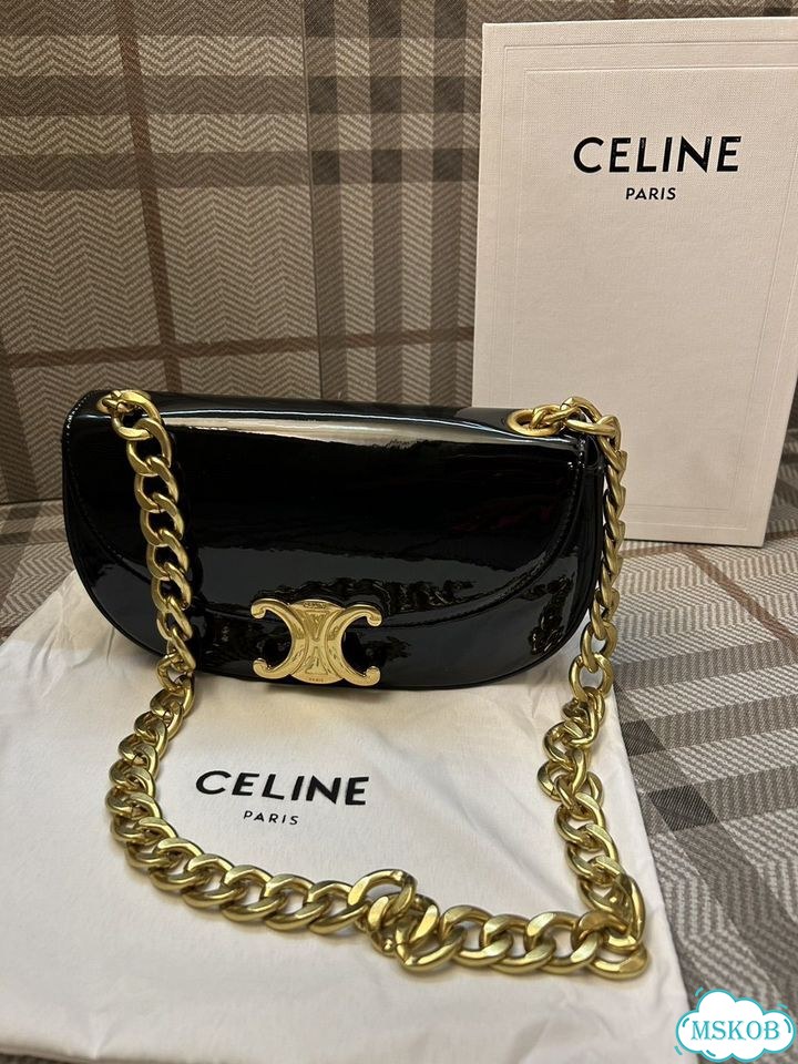 Сумка Celine Terence из лак кожи фото 4