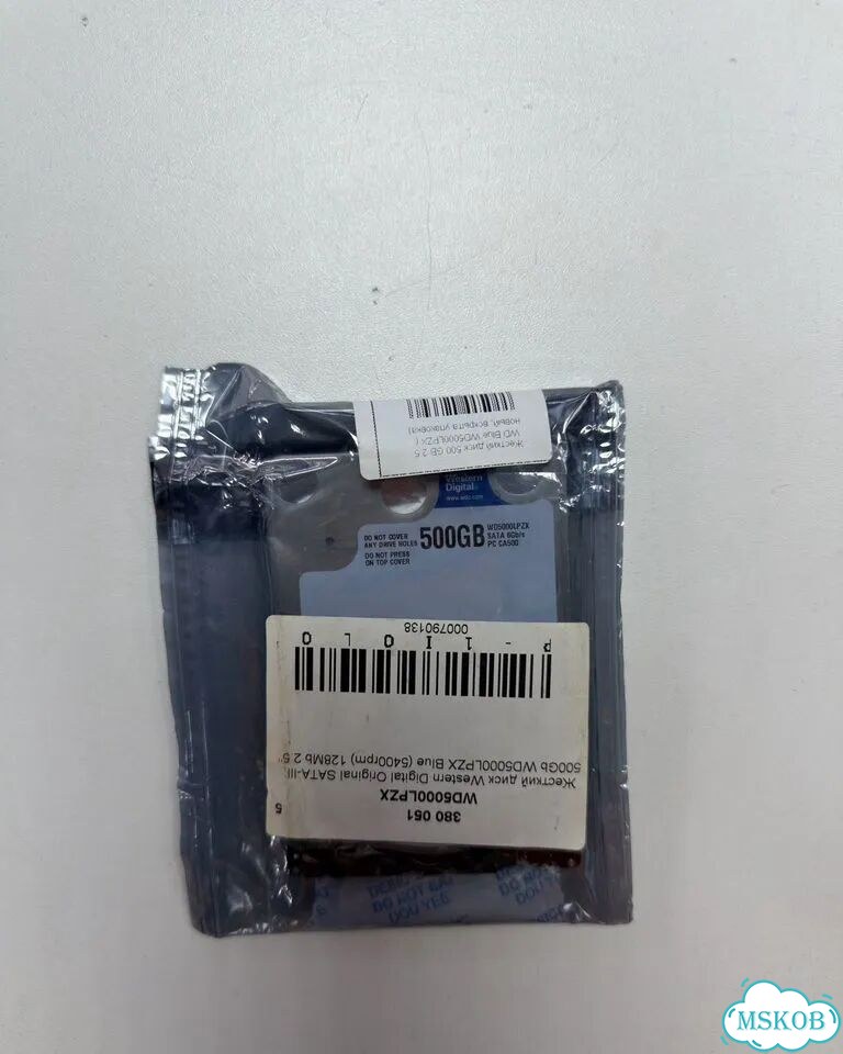 Новый диск 500 GB 2.5 WD Blue WD5000lpzx 0ч фото 2