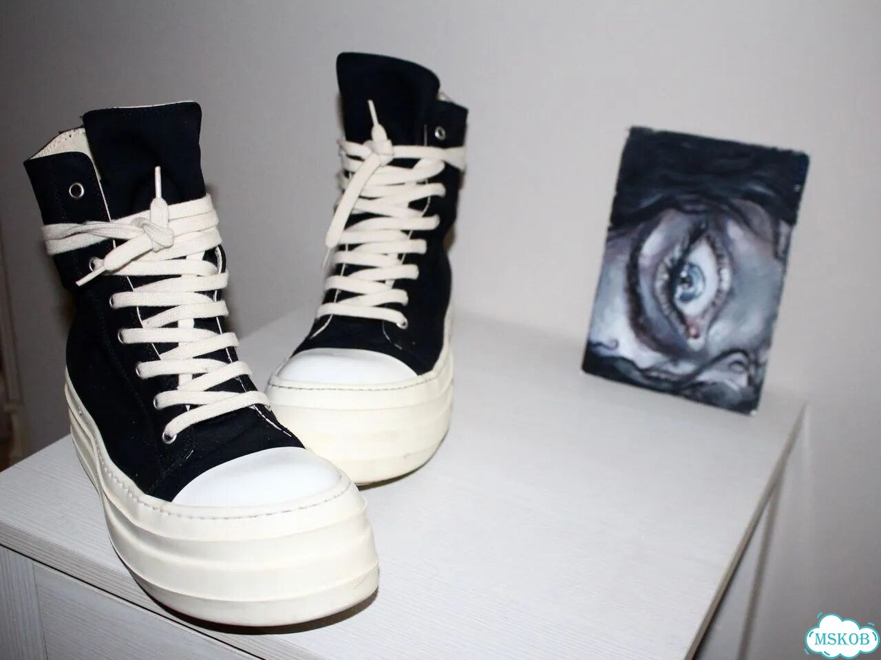 Кеды rick owens ramones double bumper mega bumper фото 1
