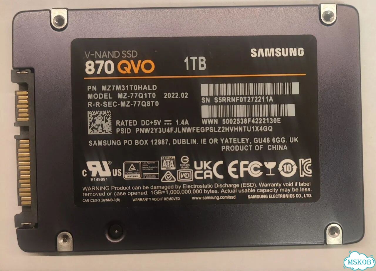 Ssd samsung qvo 1TB SATA фото 2