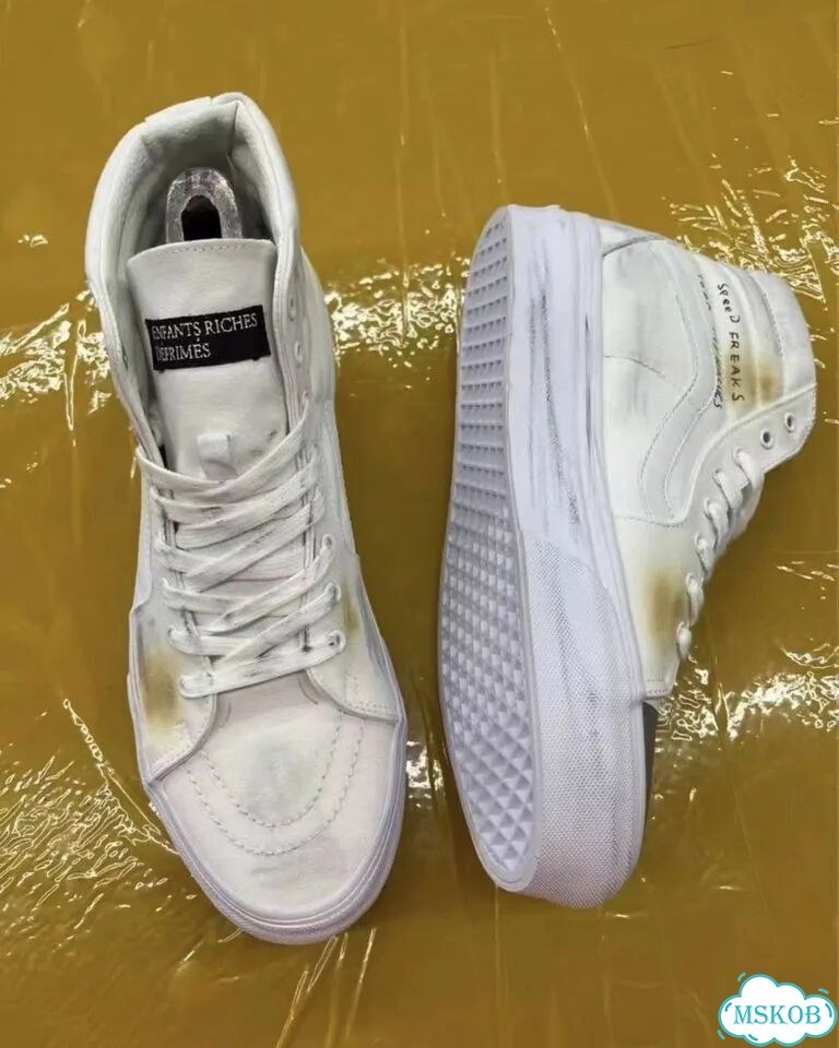 Кеды Enfants Riches Deprimes ERD x Vans Sk8 белые фото 2