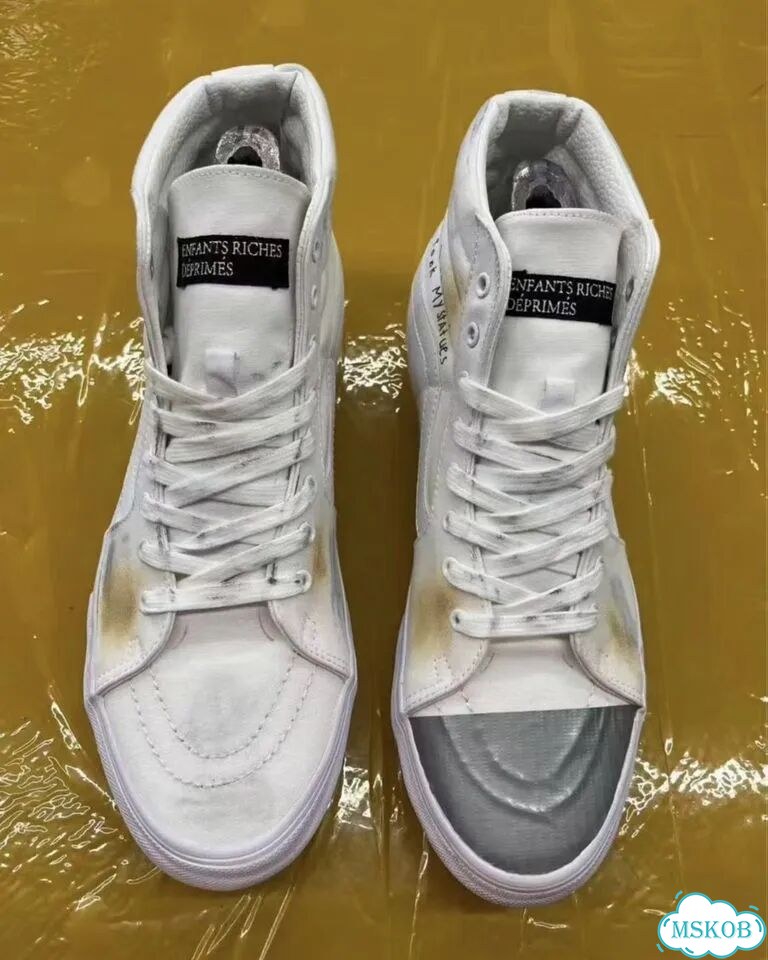 Кеды Enfants Riches Deprimes ERD x Vans Sk8 белые фото 3