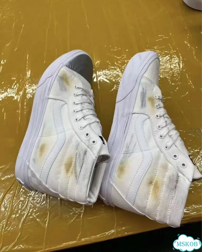 Кеды Enfants Riches Deprimes ERD x Vans Sk8 белые фото 5