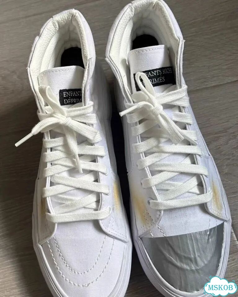 Кеды Enfants Riches Deprimes ERD x Vans Sk8 белые фото 6