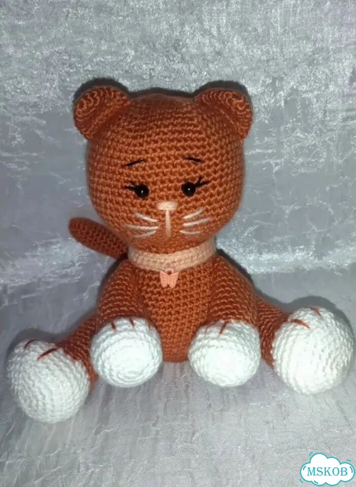Вязаные Котики и Щенок Амигуруми фото 1