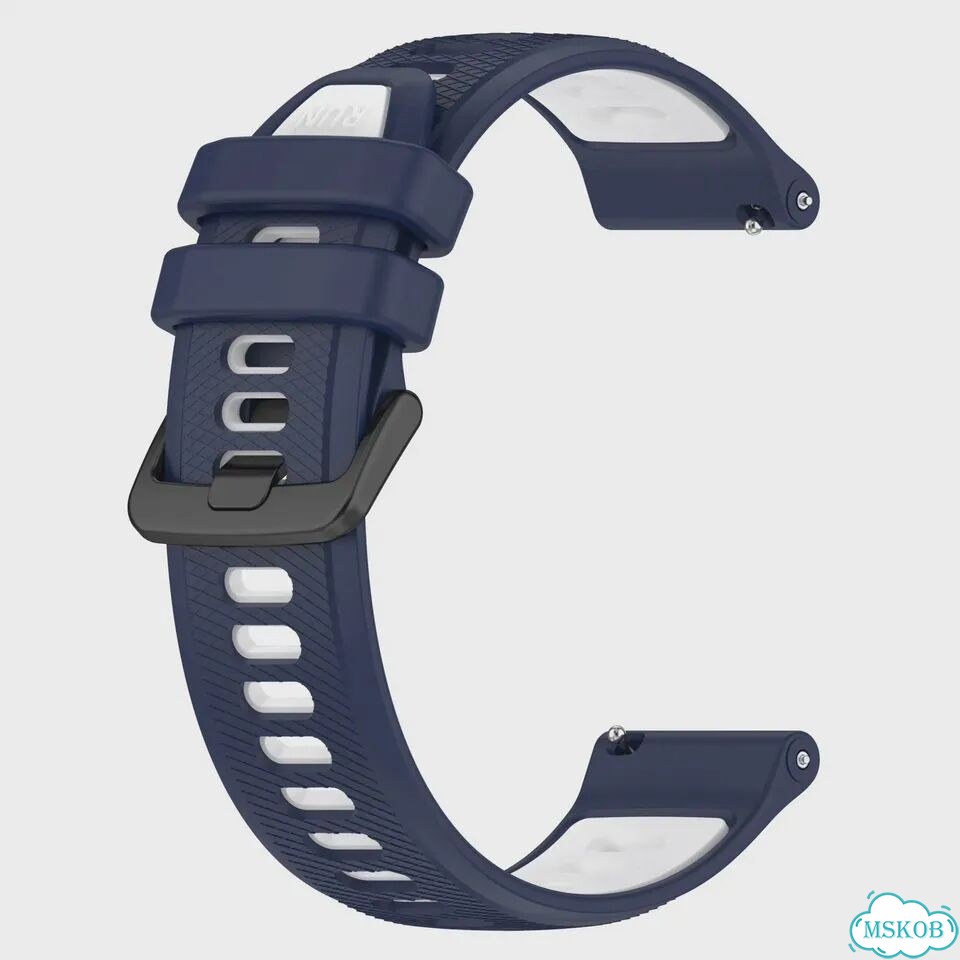 Силиконовый ремешок для Mibro GS pro/active/Lite2/Mibro Красный, 22mm, 7 Balck Red фото 4