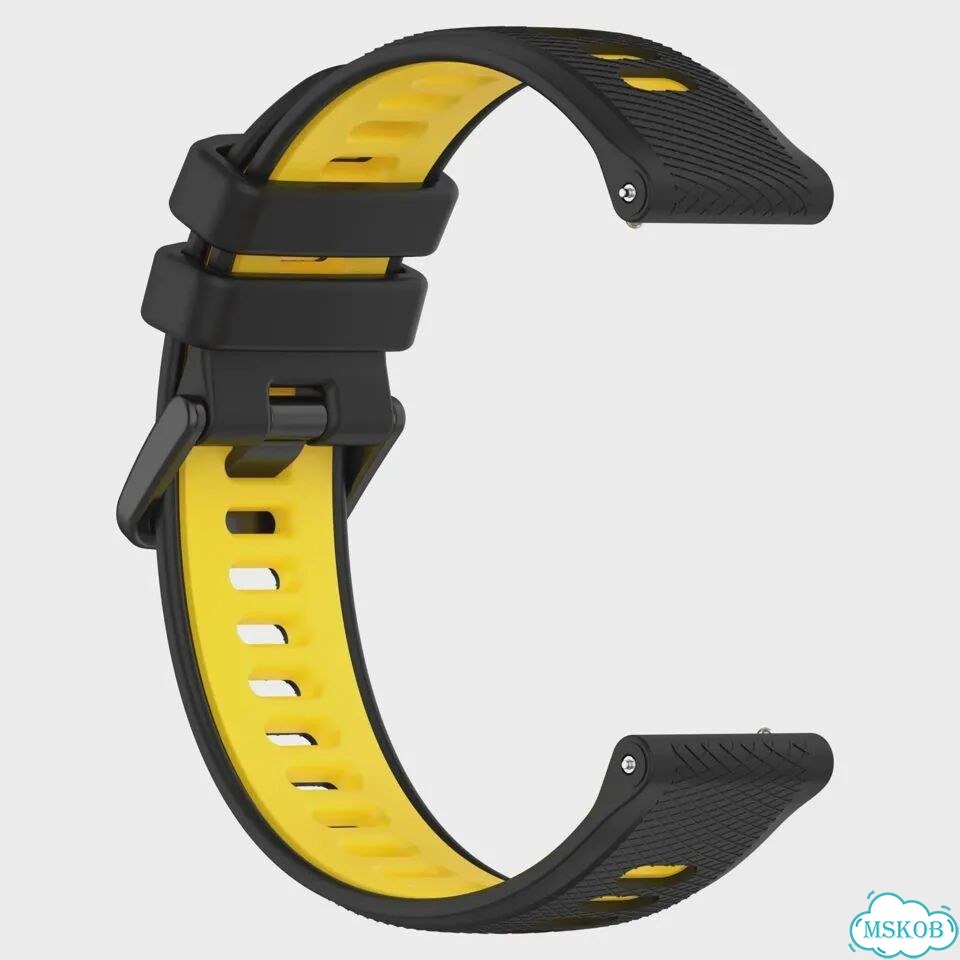 Силиконовый ремешок для Mibro GS pro/active/Lite2/Mibro Красный, 22mm, 7 Balck Red фото 7