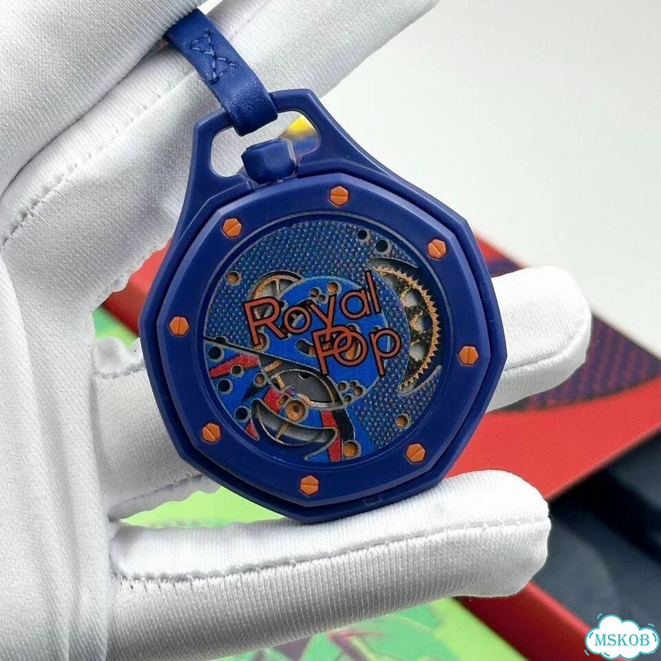 Часы Audemars Piguet Swatch синие фото 3