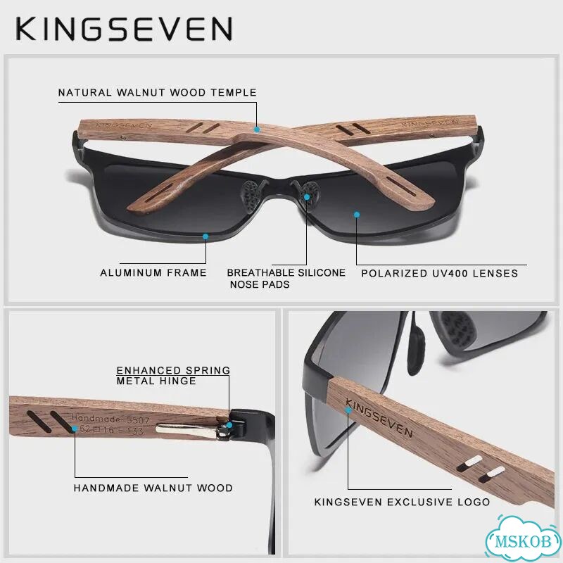 Kingseven солнцезащитные очки с линзами Silver фото 5