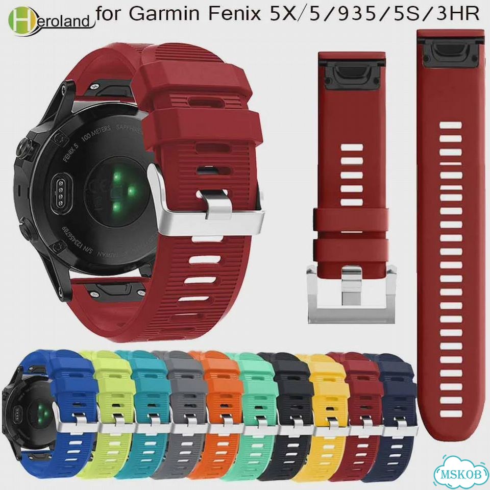 Силиконовый ремешок для часов Garmin Fistar 26 22 20 мм Черный, черный, 26mm for feni 5X 6X фото 2