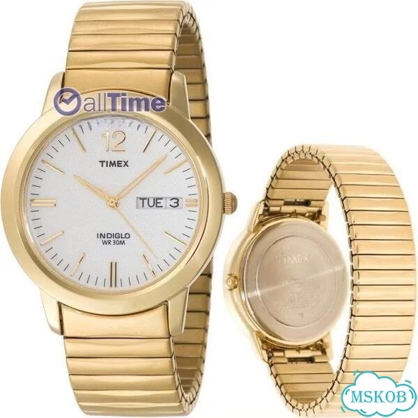 Часы timex золотистые золото фото 1